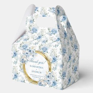 Klassieke Boho Lichtblauw Goud Wedding Favoriet Bo Bedankdoosjes