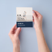 Klassieke BOLD FOTO-OVERLADING Sparen de Dates-BEG Flyer (Hand)