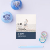 Klassieke BOLD FOTO-OVERLADING Sparen de Dates-BEG Flyer (Enkel)