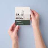 Klassieke BOLD FOTO OVERLAY Save the Dates BUDGET Flyer (Hand)