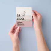 Klassieke BOLD FOTOBESCHERMING Save the Dates BUDG Flyer (Hand)