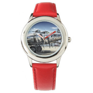 Klassieke bommenwerper b-17 horloge