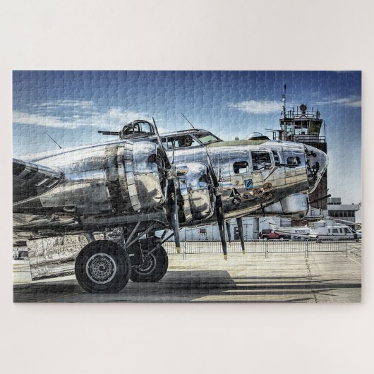 Klassieke bommenwerper b-17 legpuzzel (Horizontaal)
