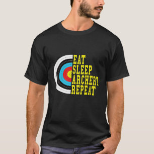 Klassieke Boogschutters Spreuk Eten Slapen Boogsc T-shirt