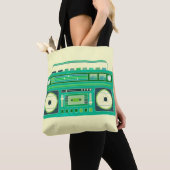 Klassieke Boom Box Vintage Afbeelding Draagtas (Dichtbij)