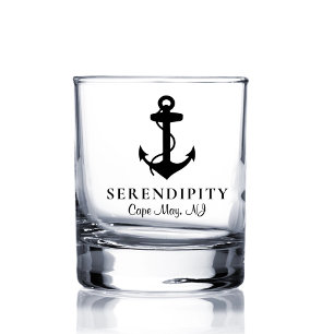 Klassieke boot anker whisky glas