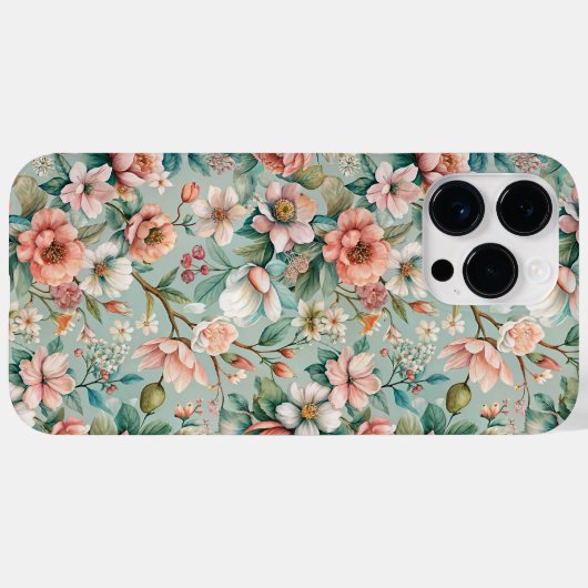 Klassieke botanische afbeelding, Bloemmotief Case-Mate iPhone Case (Achterkant (horizontaal))