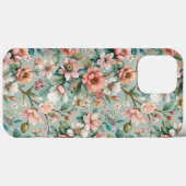 Klassieke botanische bloemen Case-Mate iPhone case (Achterkant (horizontaal))