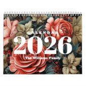 Klassieke botanische bloemen Maandelijks 2027 Kalender (Hoes)