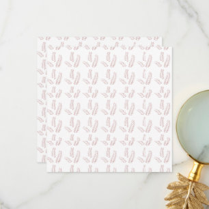 Klassieke botanische illustratie – Elegante bloemk Bedankkaart