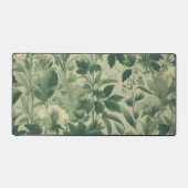 Klassieke botanische print tinten groen bureaumat (Voorkant)