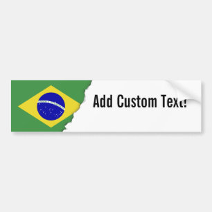 Klassieke Braziliaanse vlag Bumpersticker