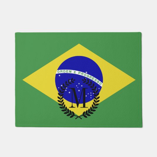 Klassieke Braziliaanse vlag Deurmat (Voorkant)