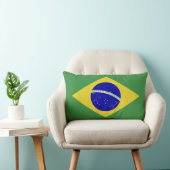 Klassieke Braziliaanse vlag Kussen (Stoel)