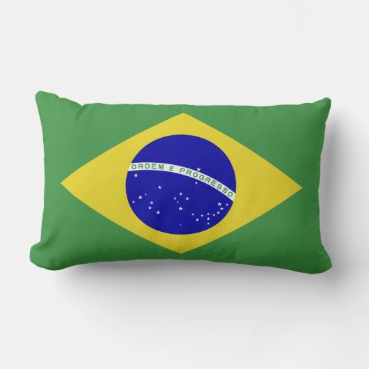 Klassieke Braziliaanse vlag Kussen (Voorkant)
