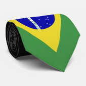 Klassieke Braziliaanse vlag Stropdas (Opgerold)