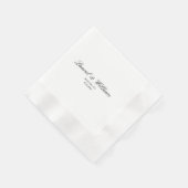 Klassieke bride en bruinbruiloft Napkins Servet (Hoek)
