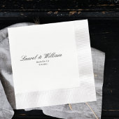 Klassieke bride en bruinbruiloft Napkins Servet
