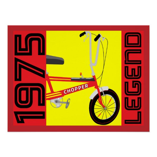 Klassieke Britse iconische fiets uit de jaren zeve Perfect Poster (Voorkant)