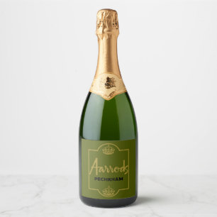 Klassieke Britse Novelty Gift Sparkling Wijnetiket