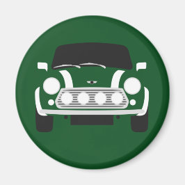 Klassieke Britse racing Green Mini Car Magnet Magneet