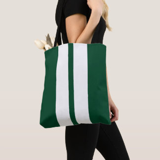 Klassieke Britse Racing Green 🏁 Racing Strepen Draagtas