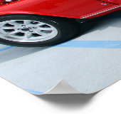 Klassieke Britse sportauto Poster (Hoek)