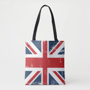 Klassieke Britse vlag Jack Old look Tote Bag