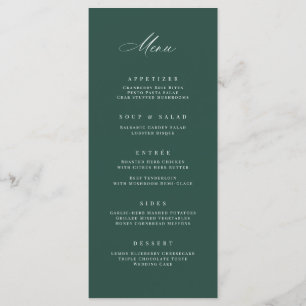 Klassieke bruiloft receptie feest maaltijd menu Ka
