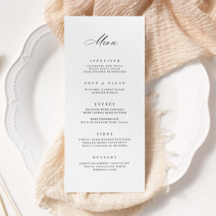 Klassieke bruiloft receptie feest maaltijd menu Ka