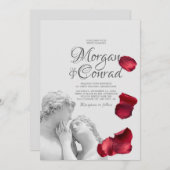 Klassieke bruiloft uitnodiging (Voorkant / Achterkant)