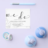 Klassieke budget bruiloftsinvatie. flyer (Enkel)