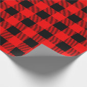 Klassieke Buffalo met kerstmis Cadeaupapier (Hoek)