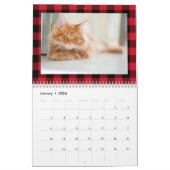Klassieke Buffalo Plaid Familiefoto Kalender (Jan 2026)