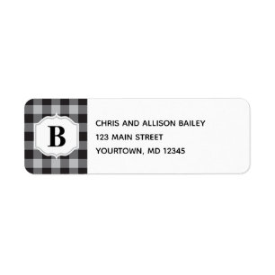 Klassieke buffelplaat zwart grijs monogram control etiket