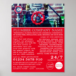 Klassieke buizen, stekker, Adverteren Poster