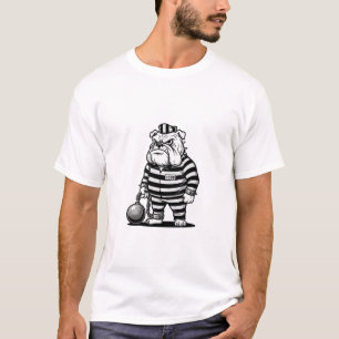 klassieke Bulldog gevangene met balketting T-shirt
