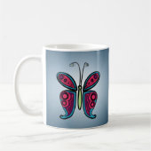 Klassieke Butterfly-Sticker Koffiemok (Links)