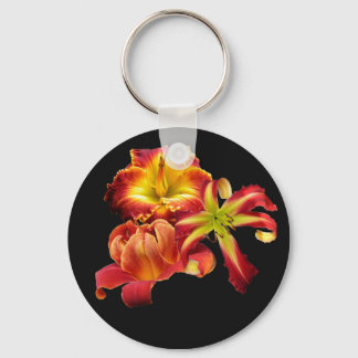 Klassieke Button Daylily Sleutelhanger