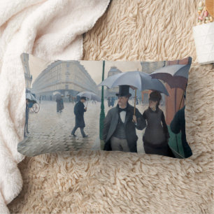 Klassieke Caillebotte Paris Street Rainy Day Kunst Kussen