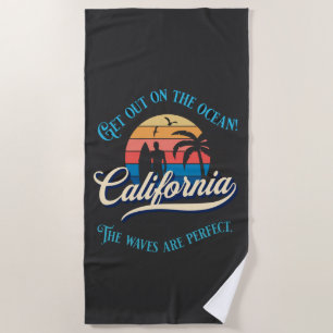 Klassieke Californische golven Strandlaken