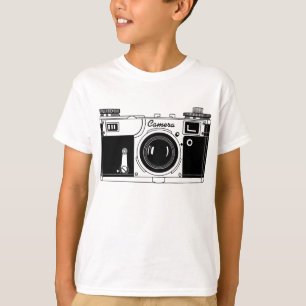 Klassieke camera t-shirt