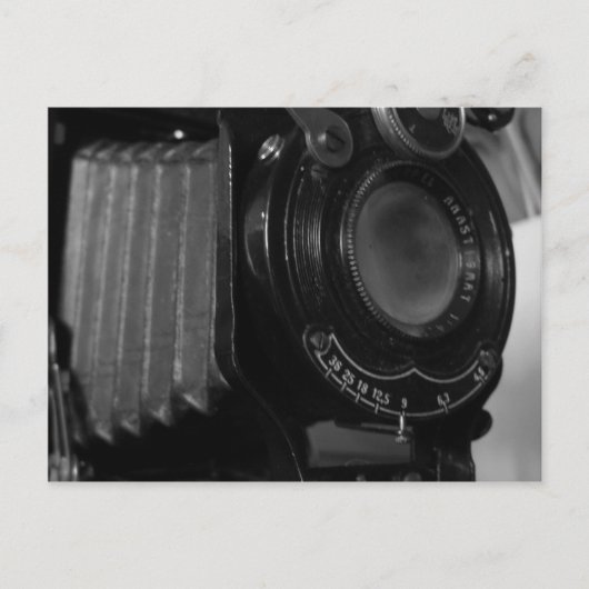 Klassieke cameraafdruk briefkaart (Voorkant)