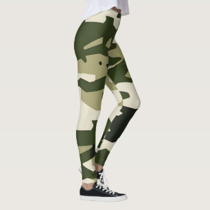 Klassieke camouflage legging, camo design patroon leggings