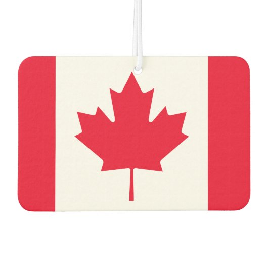 Klassieke Canadese vlag Luchtverfrisser (Voorkant)