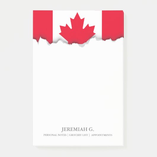 Klassieke Canadese vlag Post-it® Notes (Voorkant)