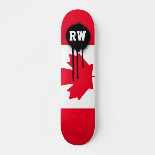 Klassieke Canadese vlag Skateboard (Voorkant)