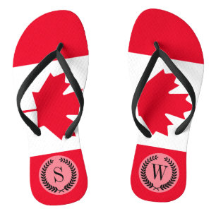 Klassieke Canadese vlag Teenslippers