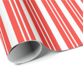 Klassieke Candy Cane Stripes Cadeaupapier (Rol Hoek)