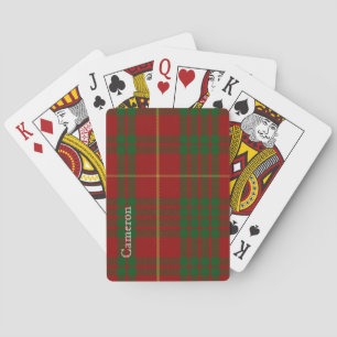 Klassieke canon Cameron Tartanspeelkaarten Pokerkaarten